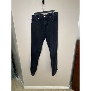 Levis 517 Mens Boot Cut Jeans W33 L32 Black Denim Straight leg Casual